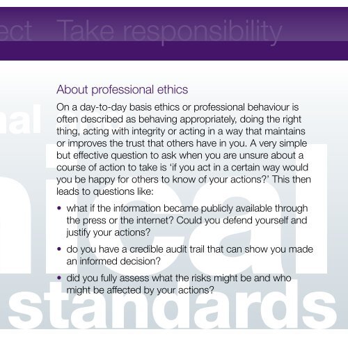 View the new global professional and ethical standards - RICS ASIA