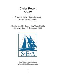 C226 Cruise Report - Sea Education Association