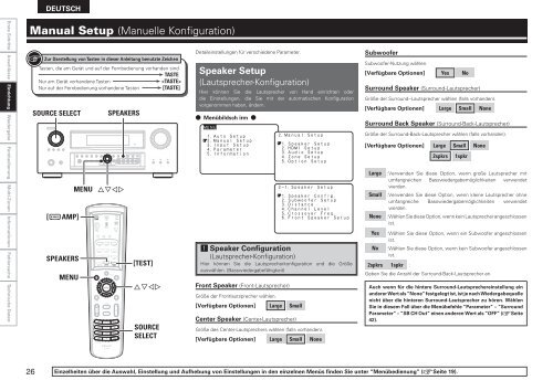 av surround receiver avr-2809 - Aerne Menu