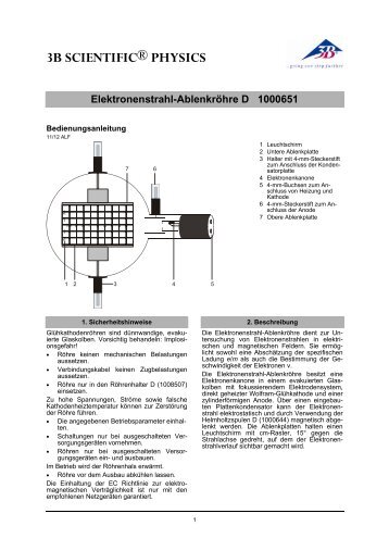 3B SCIENTIFICÂ® PHYSICS