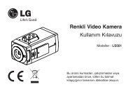 Renkli Video Kamera KullanÄ±m KÄ±lavuzu - LG Cctv