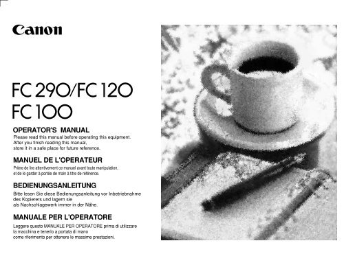 Copy Mouse FC 100 FC290_120_100_DEU_toc.pdf - canon.de
