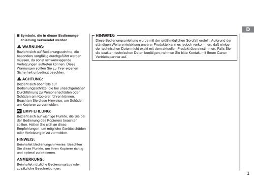 Copy Mouse FC 100 FC290_120_100_DEU_toc.pdf - canon.de