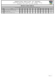 PREFEITURA MUNICIPAL DE SARZEDO RESULTADO GERAL