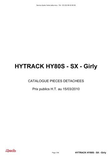 HYTRACK HY80S - SX - Girly