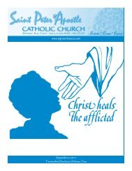 Bulletin - September 9, 2012 - Saint Peter The Apostle Catholic ...