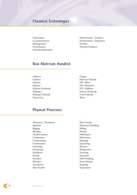 Polymers - INEOS Chlor