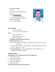 Mr. Jitendra A. Gaikwad. Lecturer, Instrumentation Engineering ...