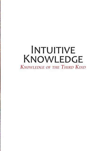 Intuitive Knowledge