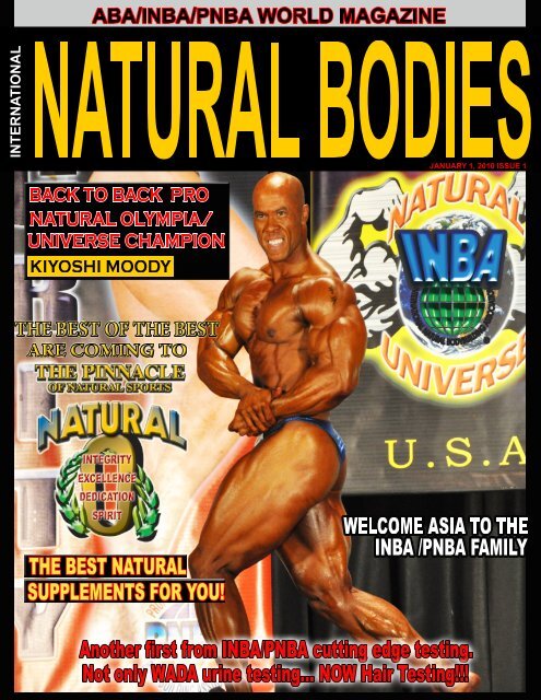 ABA / INBA / PNBA *Confirm Dates on Website - Natural Bodybuilding!