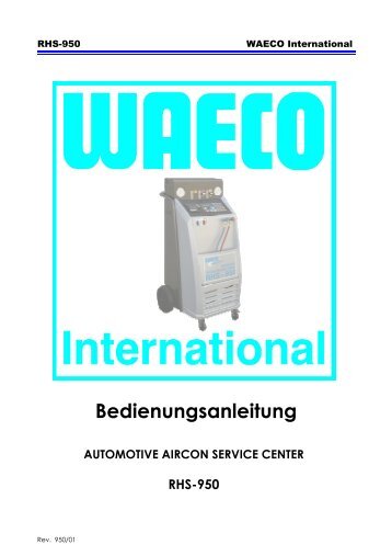 Bedienungsanleitung - WAECO - AirCon Service