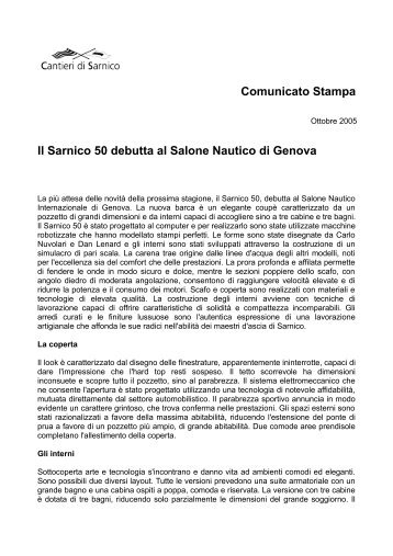 Il Sarnico 50 al Salone di Genova - Cantieri di Sarnico