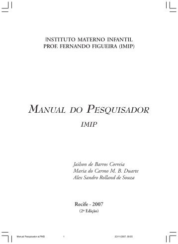 Manual do Pesquisador do IMIP