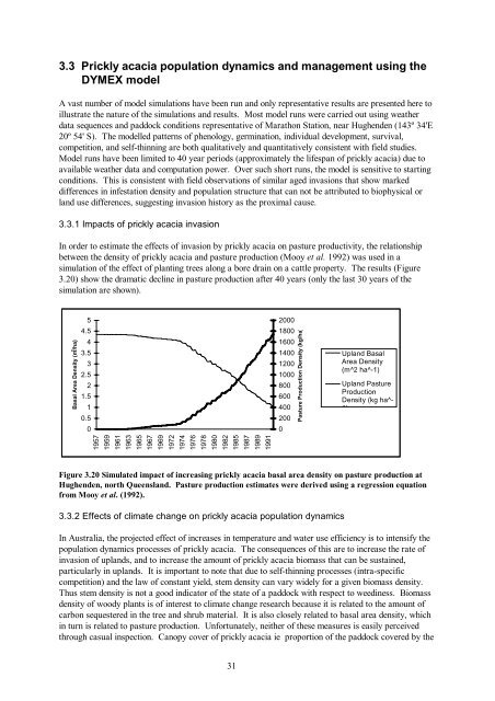 EXOTIC WOODY WEEDS Use of simulation models to predict future ...