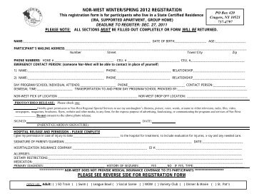 Registration Form for those living in a State Certtified Residence