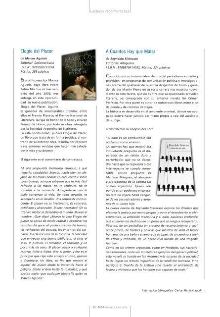 revista 44 - MOA :: Mutual OdontolÃ³gica Argentina