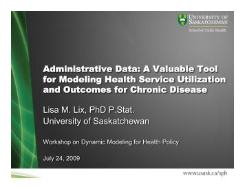 Administrative Data - University of Saskatchewan