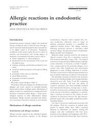 Allergic reactions in endodontic practice - Wiley Online Library