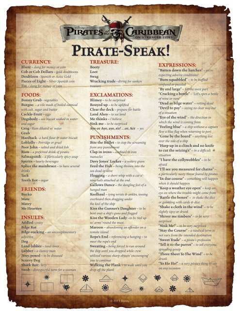 Ahoy! Me 'Piratey'Name be: - Disney Movie Rewards