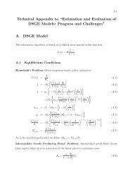 Technical Appendix to “Estimation and Evaluation of DSGE Models ...