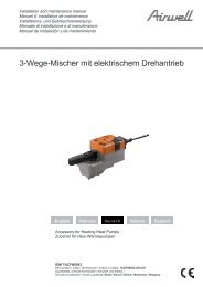 3-Wege-Mischer mit elektrischem Drehantrieb - Airwell