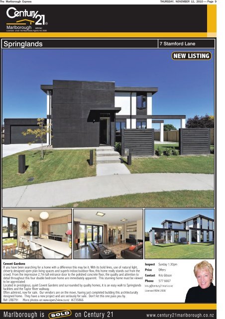 The Marlborough Express THURSDAY, NOVEMBER 11, 2010 ... - Stuff