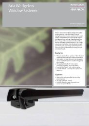 Aria Wedgeless Window Fastener - Hardware Direct