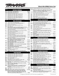 Slash 4X4 (6808) Parts List