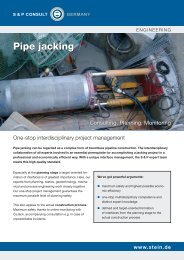 Pipe jacking - S & P Consult GmbH