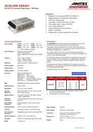 DCW150R SERIES - Amtex Electronics