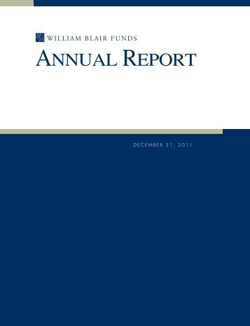 ANNUAL REPORT - William Blair