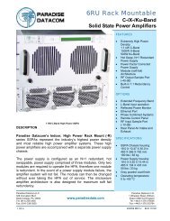 C-/X-/Ku-Band Solid State Power Amplifiers