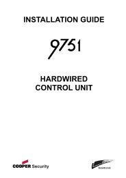 installation guide hardwired control unit - Innovate Alarms