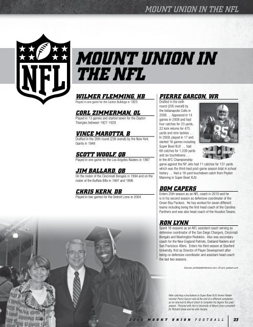 2010 Mount Union Football Guide - University of Mount Union