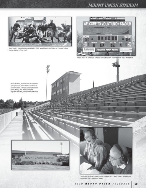 2010 Mount Union Football Guide - University of Mount Union