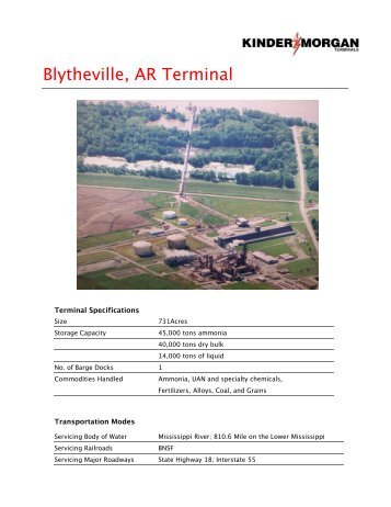 Blytheville, AR Terminal - Kinder Morgan