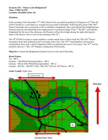 Scenario XII - "Panzer Lehr Bridgehead" Time ... - BattleVault