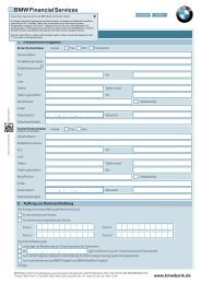 Auftrag zur Kontoschließung - BMW Bank GmbH