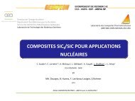 FabricabilitÃ© des composants en SiCf-SiC - gedepeon