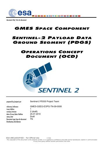 GSC Sentinel-2 PDGS OCD - Emits - ESA