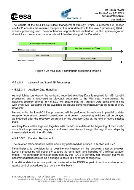 GSC Sentinel-2 PDGS OCD - Emits - ESA