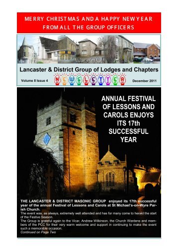 December - Lancaster and District Masonic Group