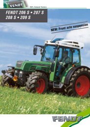 FENDT 206 S • 207 S 208 S • 209 S - Kakkis Agrifuture Products LTD