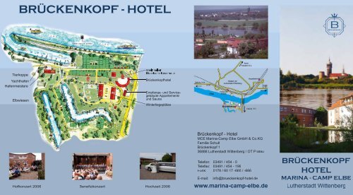 Flyer Brückenkopf-Hotel - Marina Camp Elbe