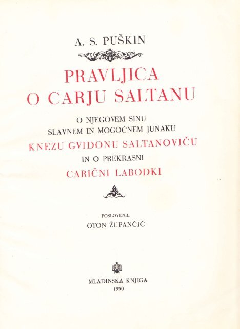 pravljica o carju saltanu - Taja Kramberger