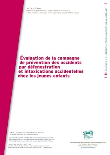 Ãvaluation de la campagne de prÃ©vention des accidents par ... - Inpes