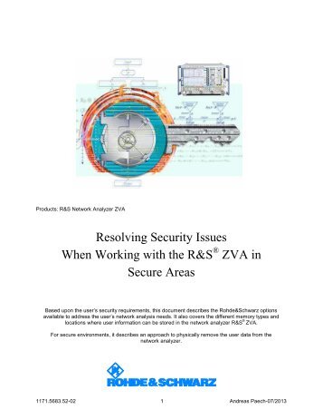 R&S ZVA Resolving Security Issues - Rohde & Schwarz