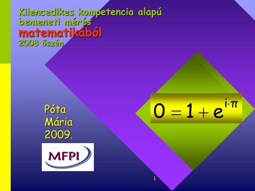 Matematika bemeneti kompetenciamÃ©rÃ©s 2008