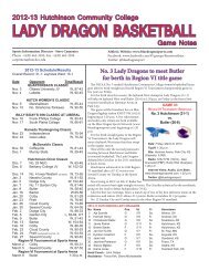 LADY DRAGON BASKETBALL - Hutchinson Community College