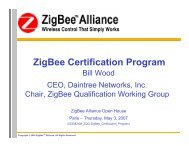ZigBee Certification Program - ZigBee Alliance